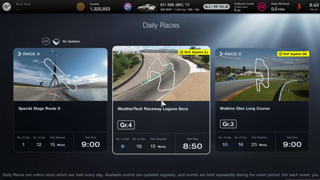 Gran Turismo 7 Daily Races, wc 9th October - Caught in the slipstream