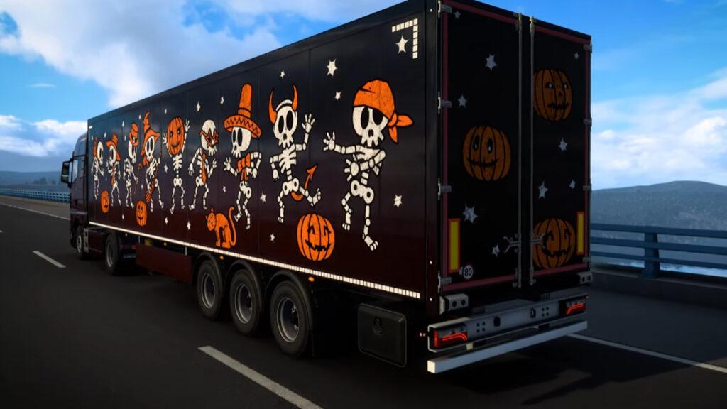 Hauloween event unlocks items in American Truck Simulator and Euro Truck Simulator 2