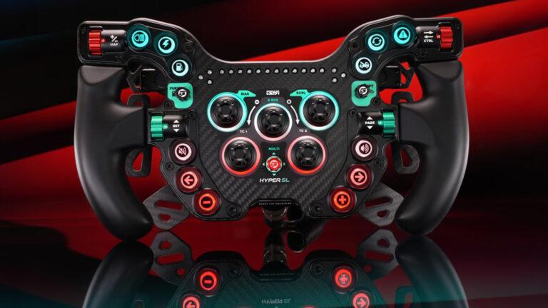 The GSI Hyper SL sim racing wheel is a screenless Hyper P1
