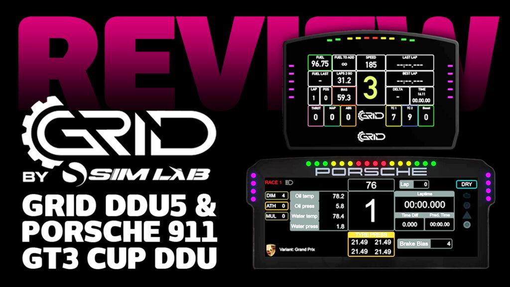 WATCH - GRID Engineering 5” and Porsche GT3 Cup 10” sim dashboard displays