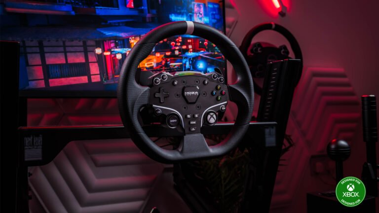 Moza’s Xbox-compatible R3 sim racing wheel bundle now available
