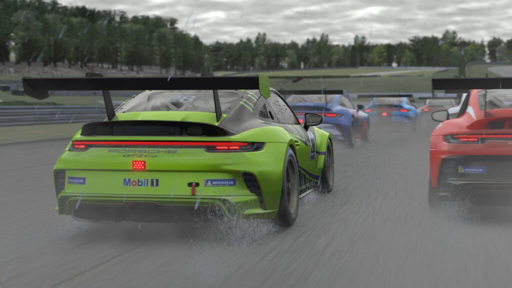 iRacing Porsche 911 Cup 992 rain