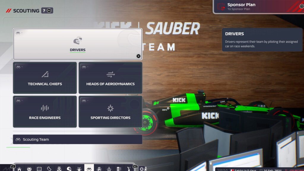 F1 Manager 2024 Driver Scouting