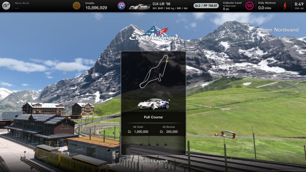 Gran Turismo 7 Eiger Nordwand Circuit Experience