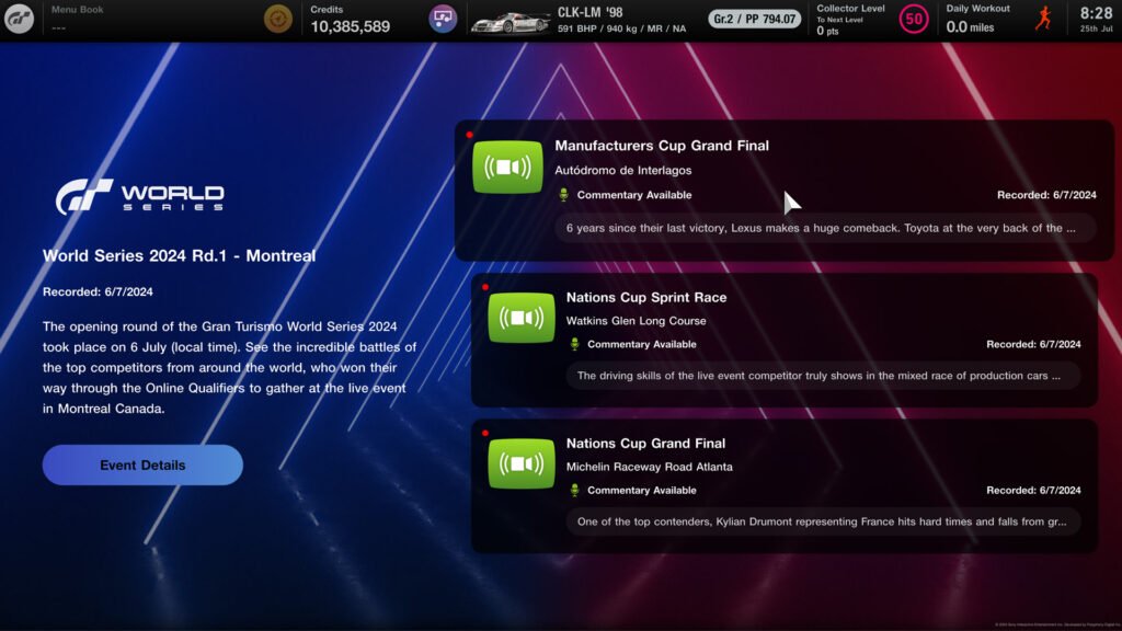Gran Turismo 7 World Series Dynamic Viewing