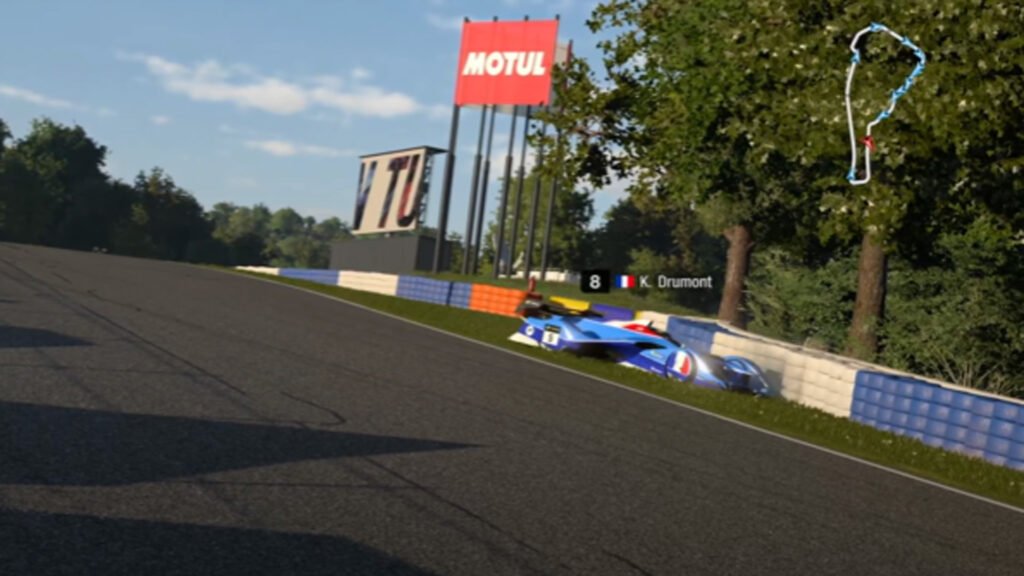 Kylian Drumont crashes Gran Turismo World Series Nations Cup 2024 Round 1