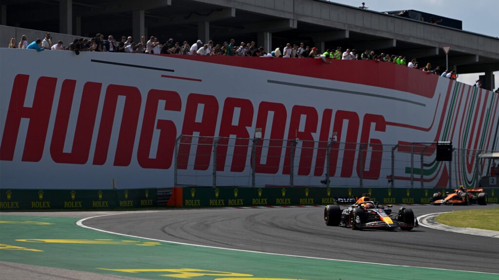 Max Verstappen during the Hungarian Grand Prix, 2024 Image Getty Images via Red Bull Content Pool