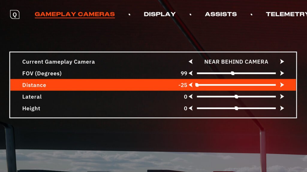 Rennsport VR Camera Distance