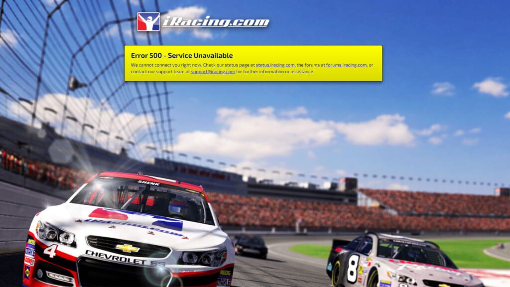 iRacing service unavailable
