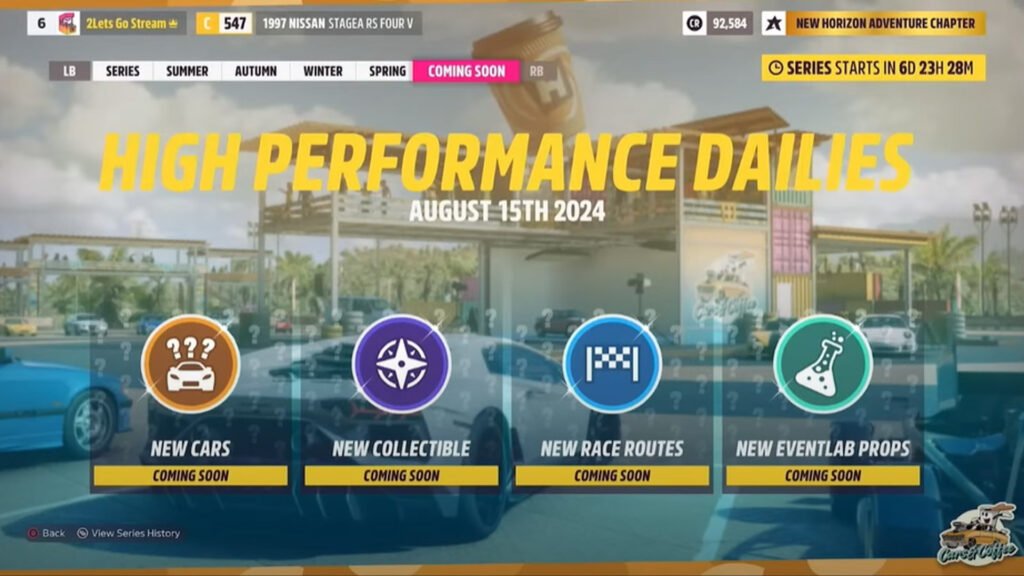 Nuevo contenido de las misiones diarias de alto rendimiento de Forza Horizon 5