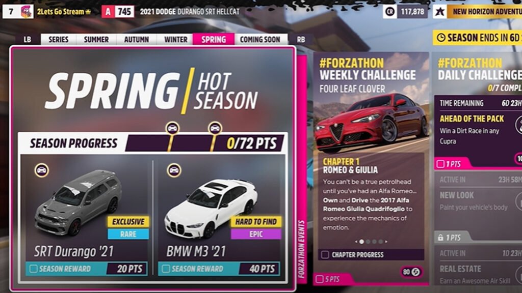 Las pruebas diarias de alto rendimiento de Forza Horizon 5 llegan a la temporada alta