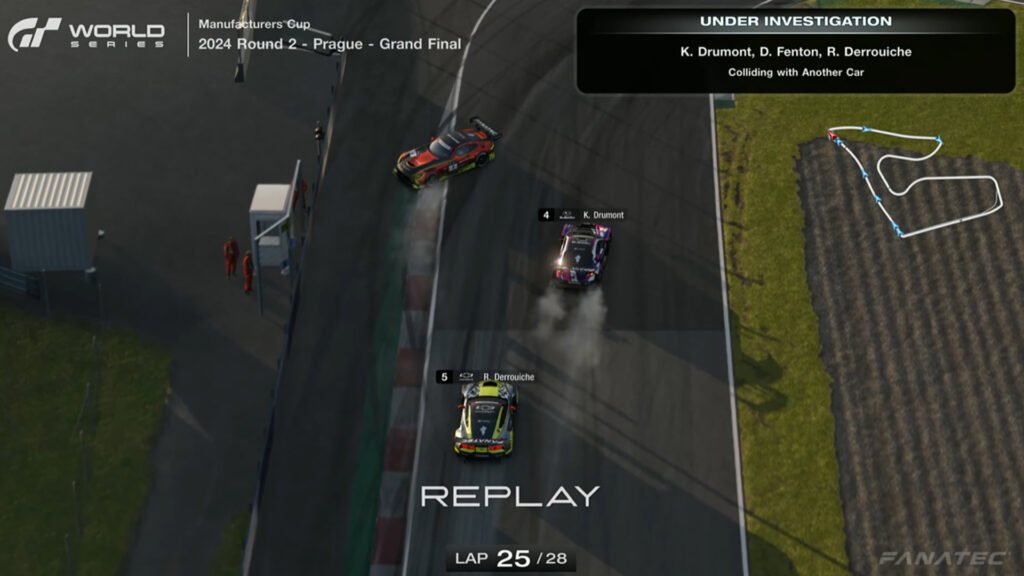 Gran Turismo World Series 2024 Prague incident