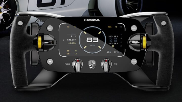 Porsche and Moza have created a sim racing replica Mission R wheel ...