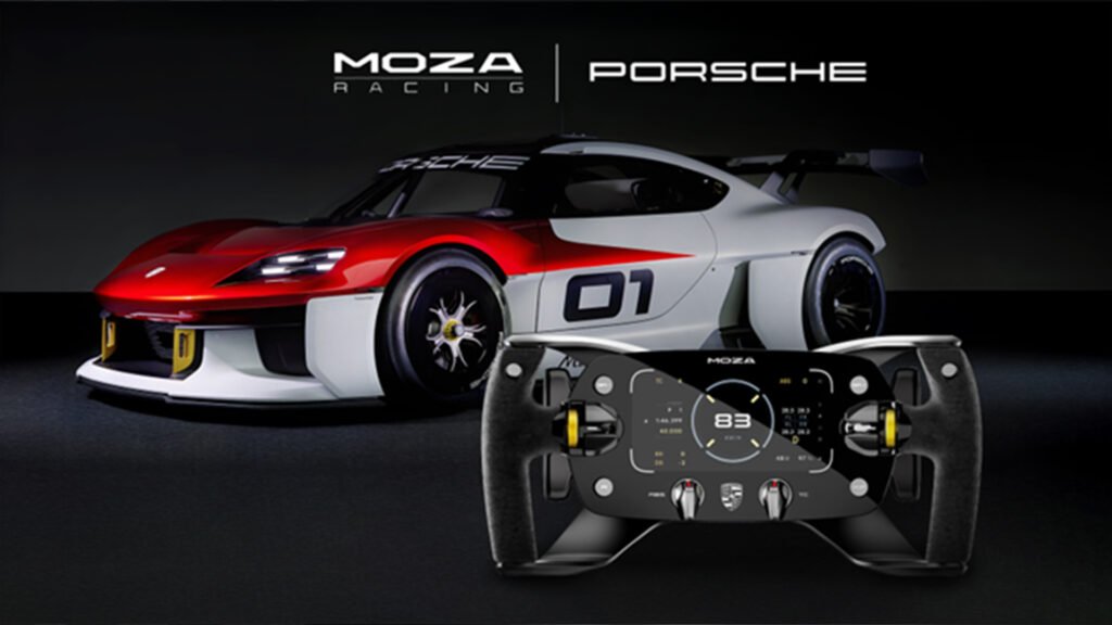 Porsche and Moza have created a sim racing replica Mission R wheel
