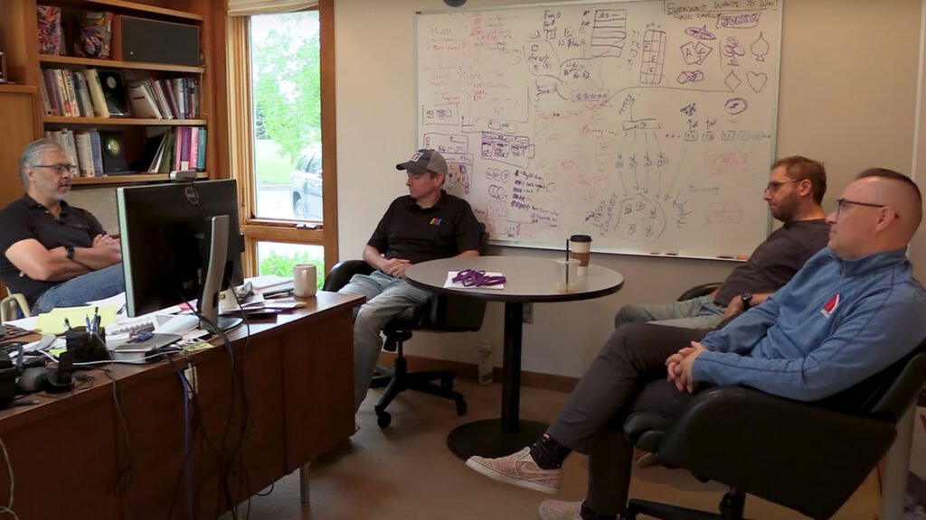 NASCAR 25 game development meeting