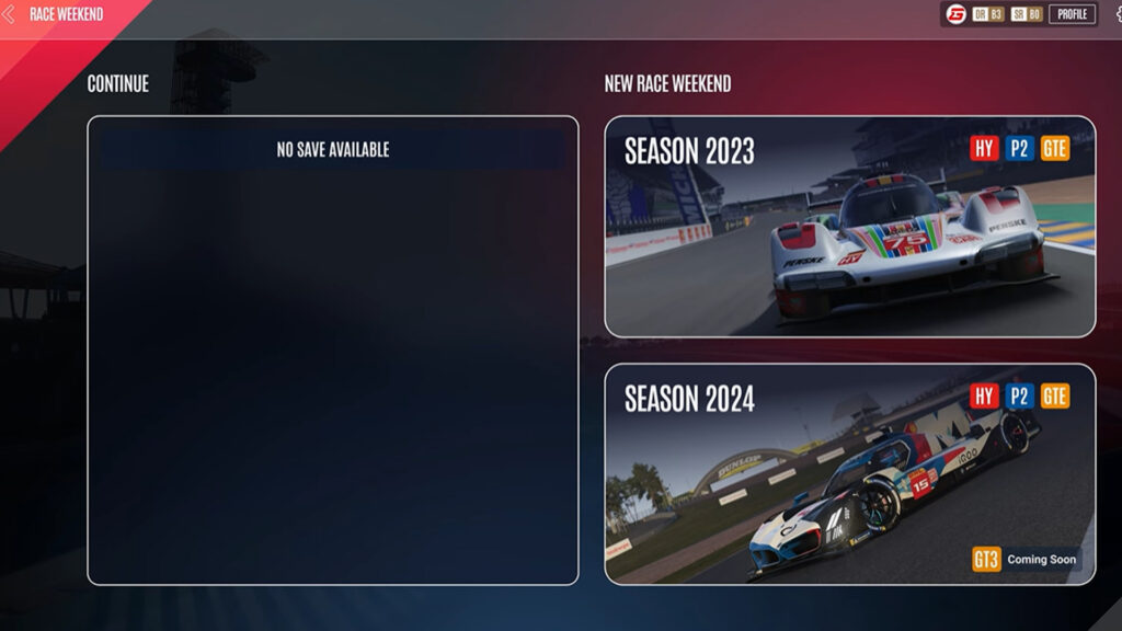 Selección de temporada de Le Mans Ultimate