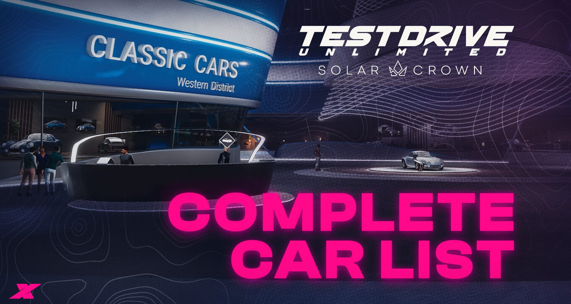 Test Drive Unlimited Solar Crown complete car list