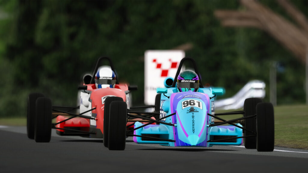 iRacing, FF1600 Ray, Oulton Park, FIA F4, Henry Moore and Graham Carroll maintained their close battle for the 2024 British F4 Esports Championship at Oulton Park, once again emerging as top points scorers from Round 4.