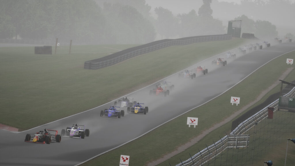 iRacing, FF1600 Ray, Oulton Park, FIA F4, Henry Moore and Graham Carroll maintained their close battle for the 2024 British F4 Esports Championship at Oulton Park, once again emerging as top points scorers from Round 4.