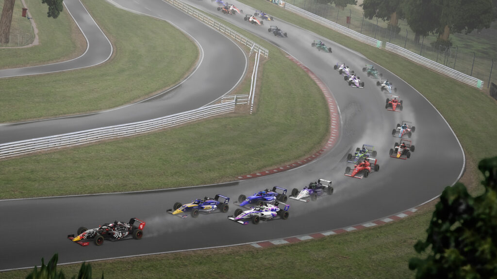 iRacing, FF1600 Ray, Oulton Park, FIA F4, Henry Moore and Graham Carroll maintained their close battle for the 2024 British F4 Esports Championship at Oulton Park, once again emerging as top points scorers from Round 4.