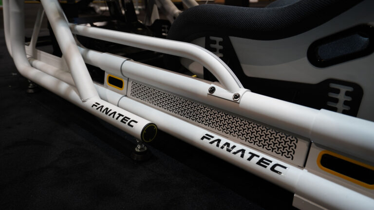 Corsair's rebranded Fanatec sim rig at ADAC SimRacing Expo 2024