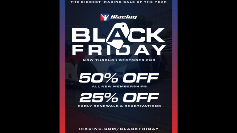 iRacing's Black Friday sale returns with big discounts