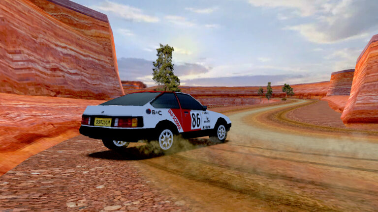 1990s aping Old School Rally adds split-screen new cars and stages