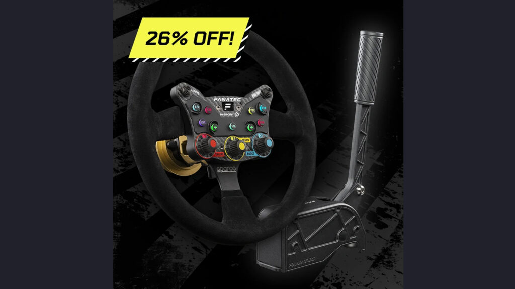 Fanatec Podium Steering Wheel Monte Carlo and ClubSport Handbrake V2