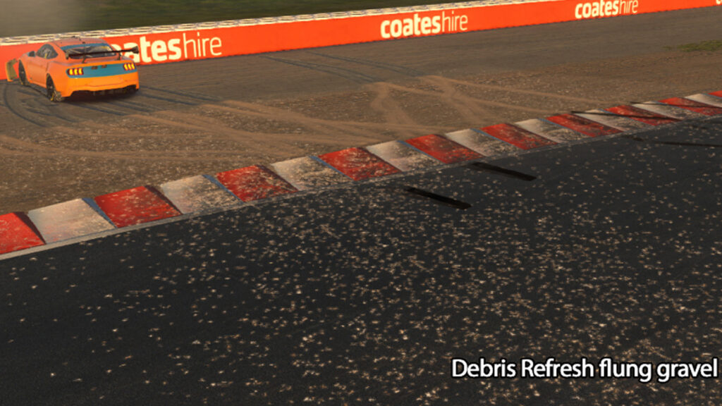iRacing track debris