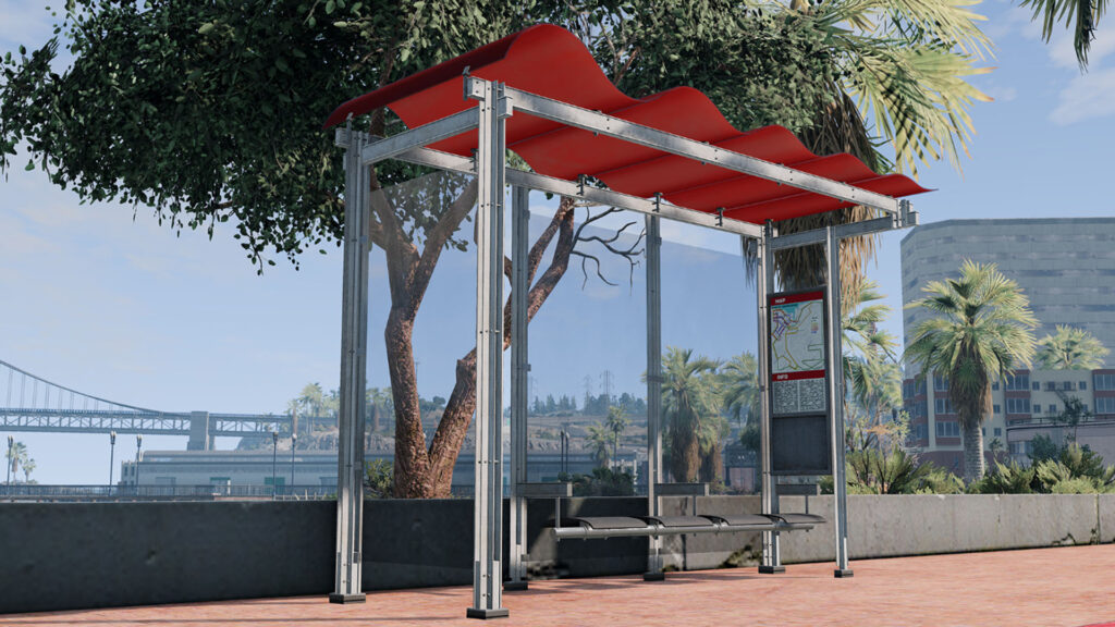 BeamNG Bus Shelter West Coast