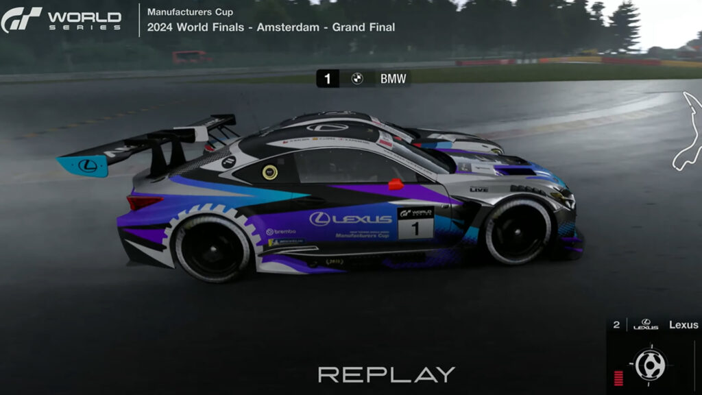 Gran Turismo World Series Manufacturers Cup Lexus and BMW battle Spa Final