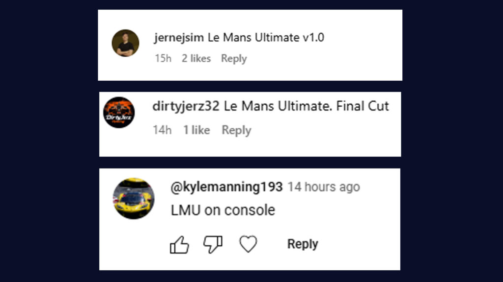 Le Mans Ultimate comments