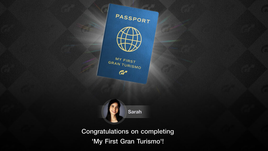 My First Gran Turismo Passport congrats