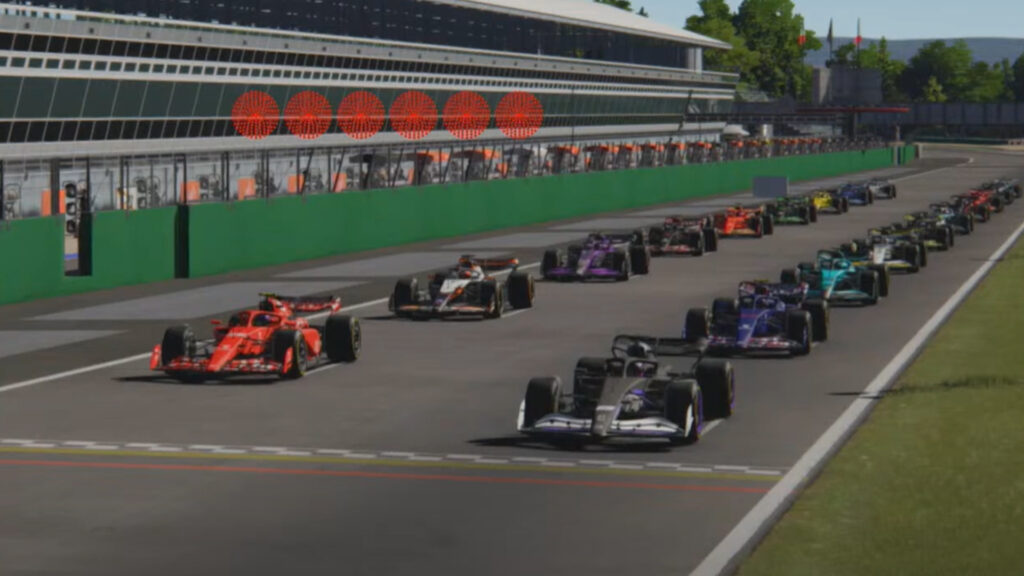 Racing Unleashed Esports race start Monza