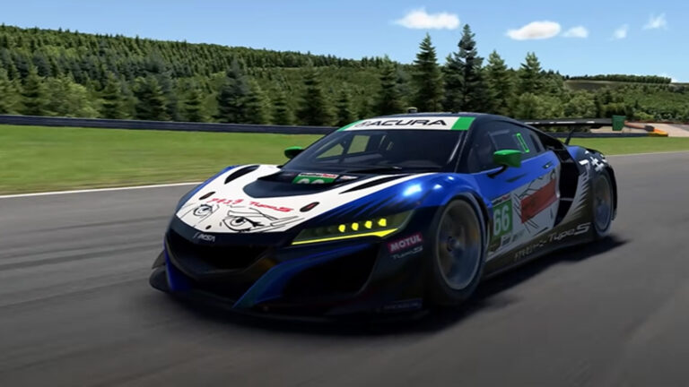 This is the Acura NSX GT3 in iRacing