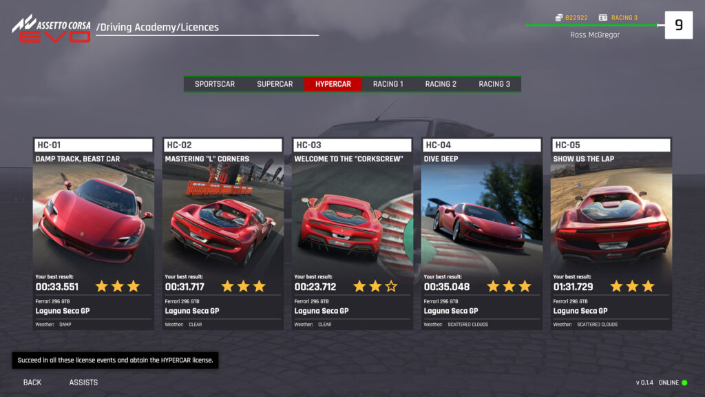 Everything you need to know about Assetto Corsa EVO’s Driving Academy