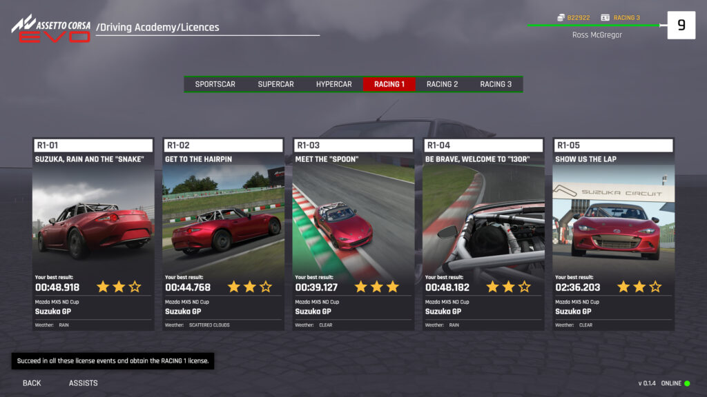 Everything you need to know about Assetto Corsa EVO’s Driving Academy