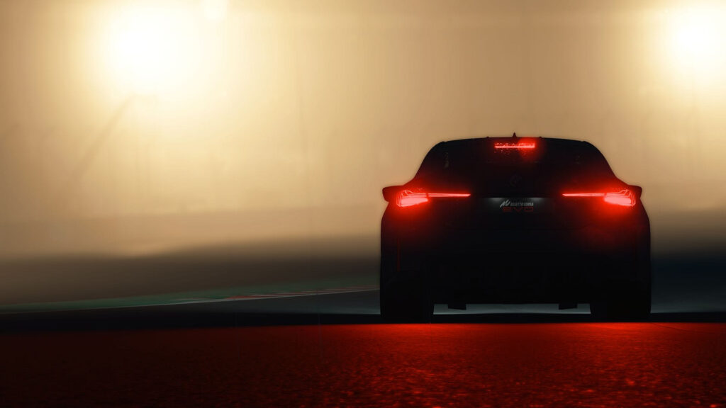 BMW M4 CSL Assetto Corsa EVO fog night