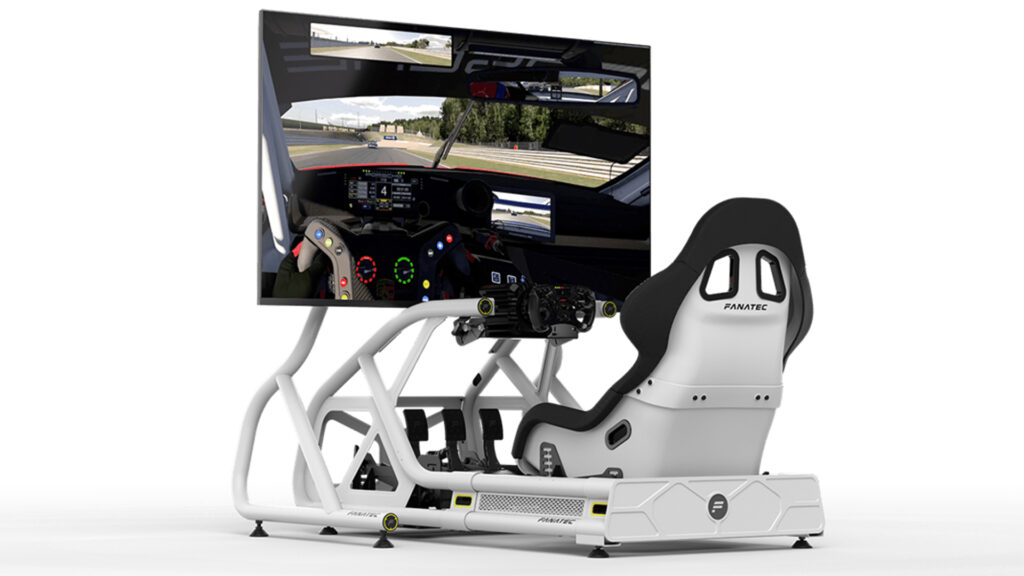 Fanatec ClubSport GT Cockpit white sim racing