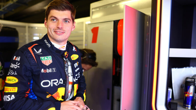 Max Verstappen lines up for iRacing’s Daytona 24 sim racing event