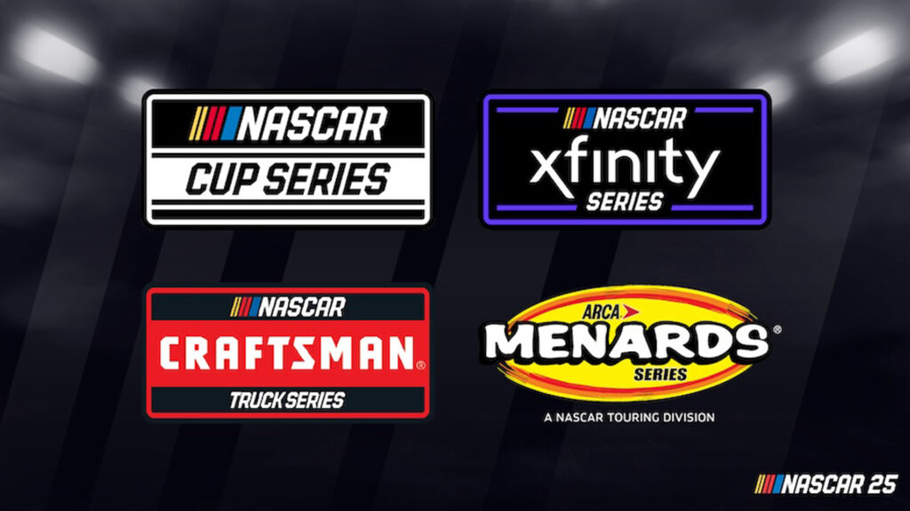 NASCAR 25 four race categories video game iRacing