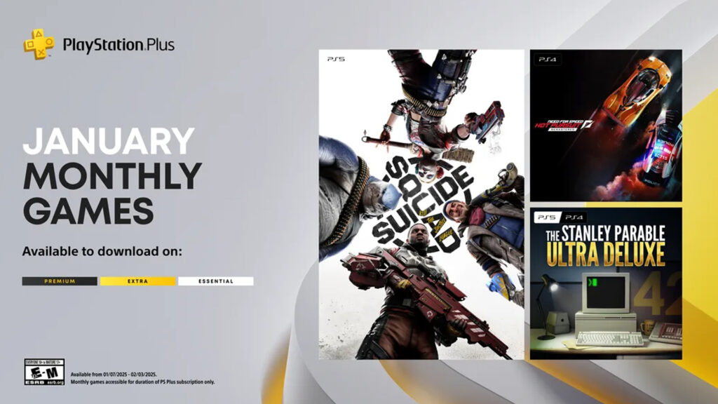 PlayStation Plus monthly games January 2025