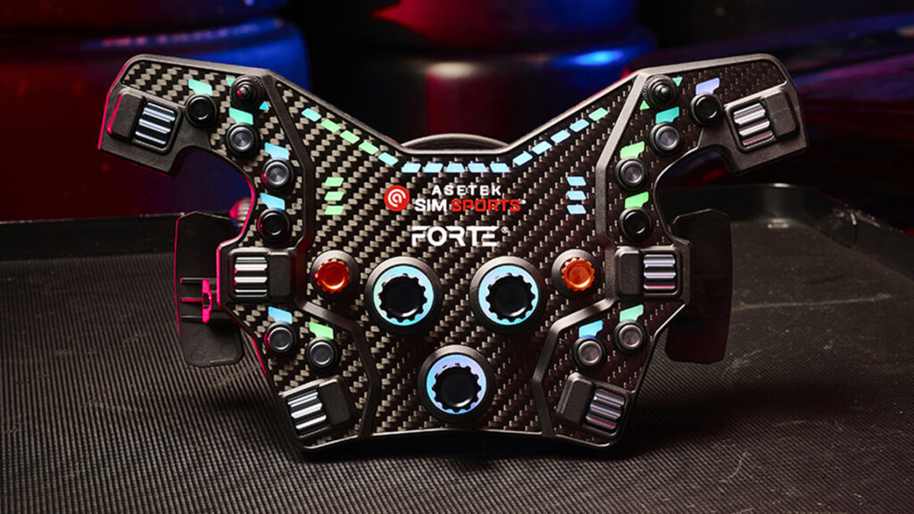 Asetek SimSports upgraded 2025 Forte Formula button box