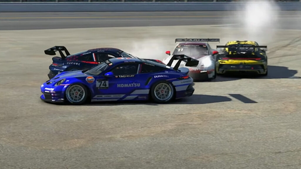 PESC iRacing Daytona 2025 crash