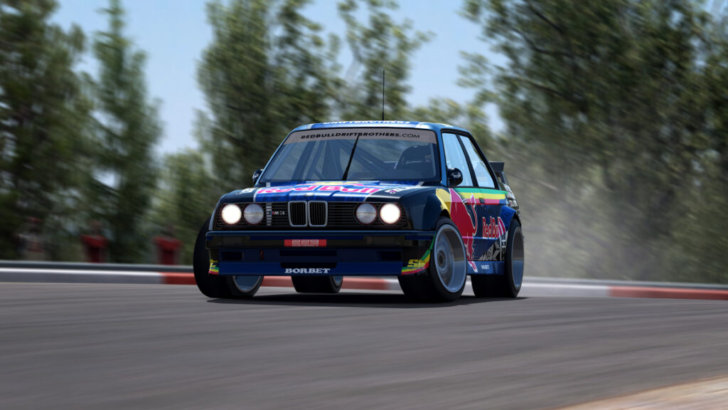 RaceRoom BMW M3 E30 Red Bull Driftbrothers