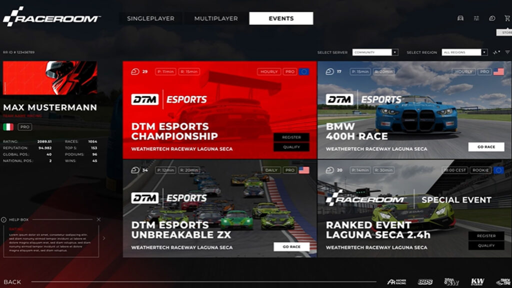 RaceRoom Racing Experience Ranked Multiplayer WIP