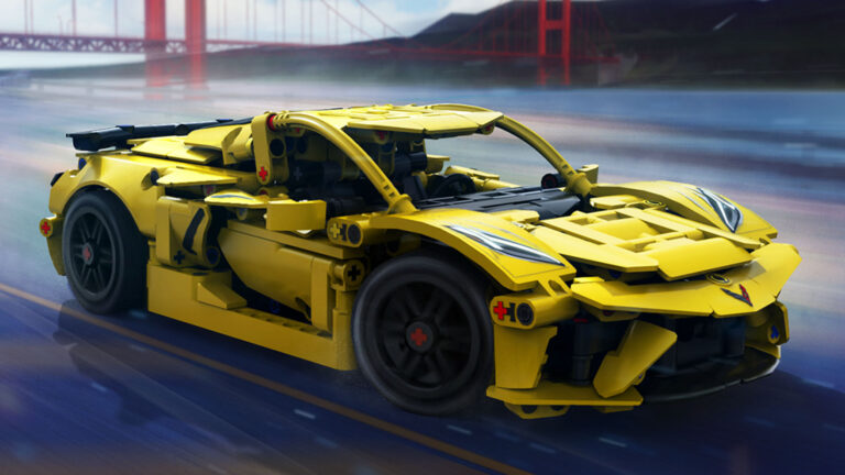Asphalt Legends Unite lets you drive a Lego Technic Corvette