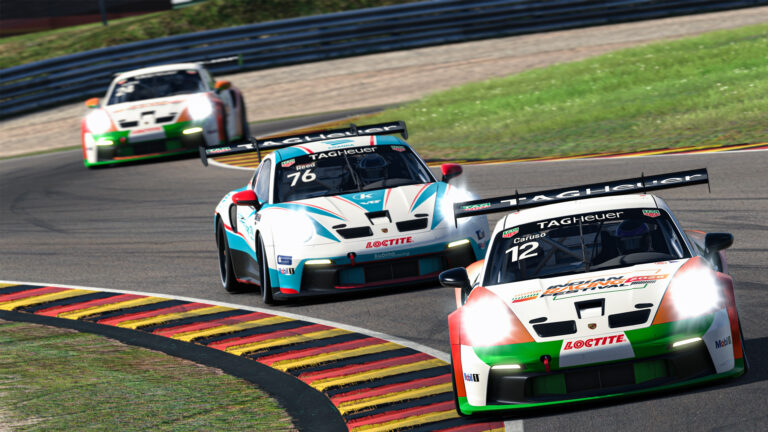 Porsche TAG Heuer Esports Supercup Caruso jumps into contention with tournament win