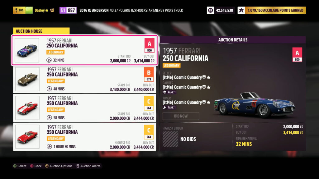 Forza Horizon 5 PS5 beginners tips auction house
