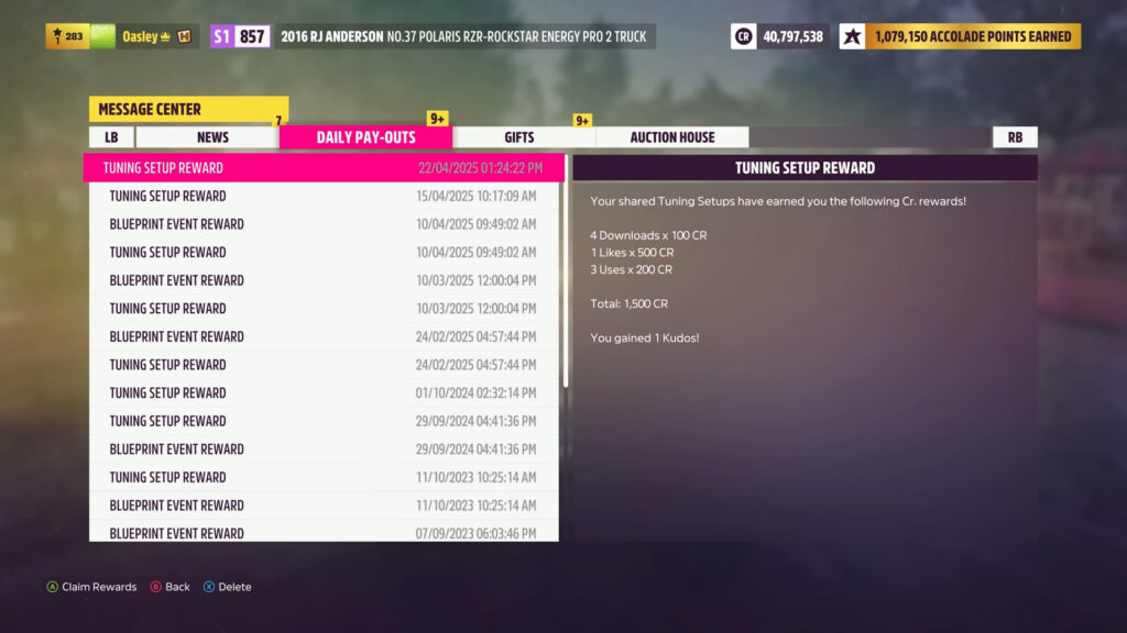 Forza Horizon 5 PS5 beginners tips rewards